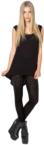 Burned Cheetah Leggings